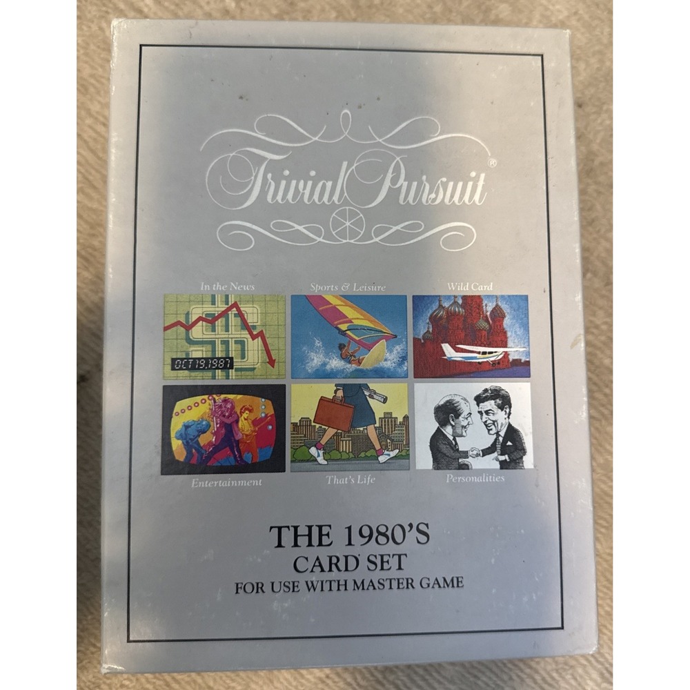 Trivial Pursuit The 1980's Card Set For Use With Master Game